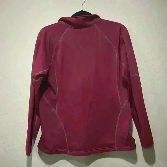 L.L. Bean Athletic Maroon Misses Zip Up size Large - Picture 4 of 4